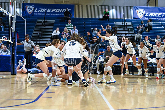4A GHSA State Volleyball Champions, Pace Academy, in a comeback 3-2 win over Lovett at the Champions Center in LakePoint Sports Complex