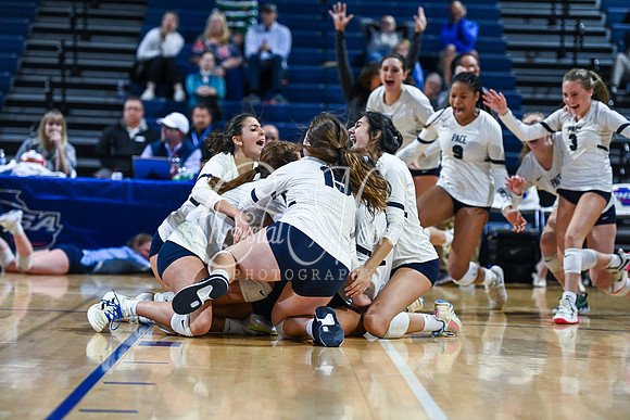 4A GHSA State Volleyball Champions, Pace Academy, in a comeback 3-2 win over Lovett at the Champions Center in LakePoint Sports Complex