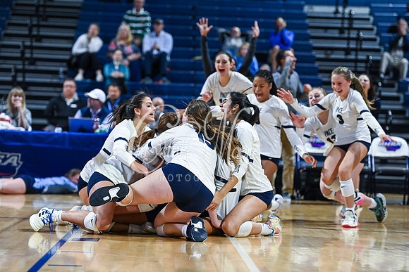 4A GHSA State Volleyball Champions, Pace Academy, in a comeback 3-2 win over Lovett at the Champions Center in LakePoint Sports Complex