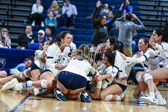 4A GHSA State Volleyball Champions, Pace Academy, in a comeback 3-2 win over Lovett at the Champions Center in LakePoint Sports Complex