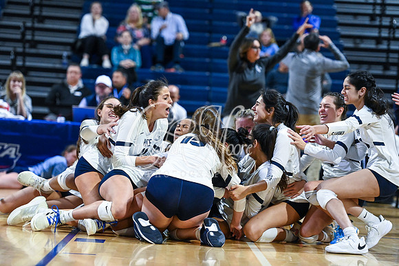4A GHSA State Volleyball Champions, Pace Academy, in a comeback 3-2 win over Lovett at the Champions Center in LakePoint Sports Complex