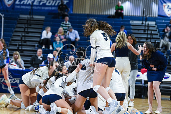 4A GHSA State Volleyball Champions, Pace Academy, in a comeback 3-2 win over Lovett at the Champions Center in LakePoint Sports Complex