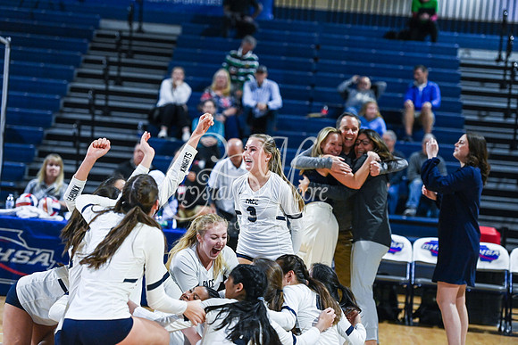 4A GHSA State Volleyball Champions, Pace Academy, in a comeback 3-2 win over Lovett at the Champions Center in LakePoint Sports Complex