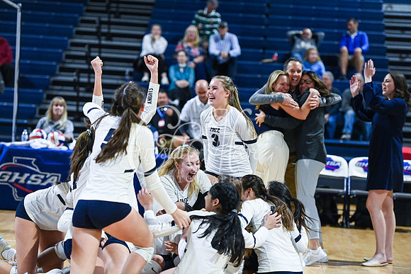 4A GHSA State Volleyball Champions, Pace Academy, in a comeback 3-2 win over Lovett at the Champions Center in LakePoint Sports Complex