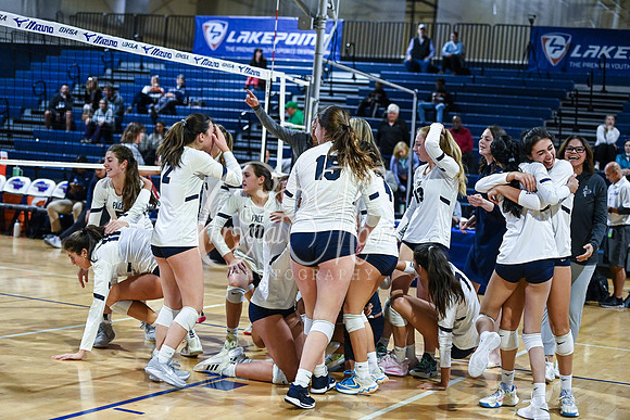 4A GHSA State Volleyball Champions, Pace Academy, in a comeback 3-2 win over Lovett at the Champions Center in LakePoint Sports Complex