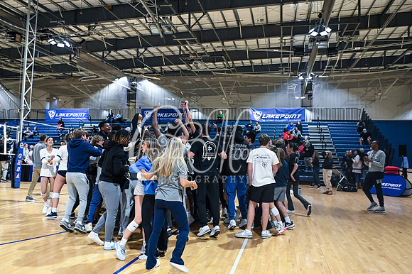 4A GHSA State Volleyball Champions, Pace Academy, in a comeback 3-2 win over Lovett at the Champions Center in LakePoint Sports Complex