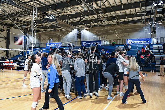 4A GHSA State Volleyball Champions, Pace Academy, in a comeback 3-2 win over Lovett at the Champions Center in LakePoint Sports Complex