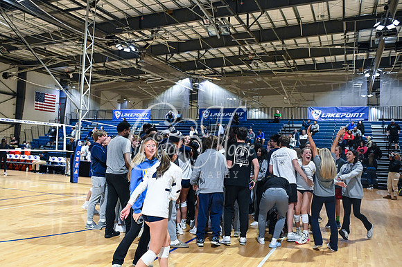 4A GHSA State Volleyball Champions, Pace Academy, in a comeback 3-2 win over Lovett at the Champions Center in LakePoint Sports Complex