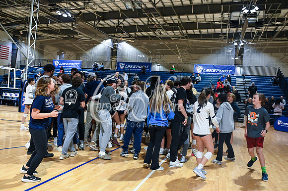4A GHSA State Volleyball Champions, Pace Academy, in a comeback 3-2 win over Lovett at the Champions Center in LakePoint Sports Complex