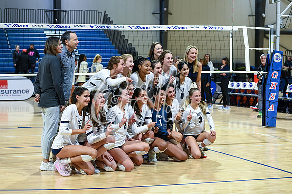 4A GHSA State Volleyball Champions, Pace Academy, in a comeback 3-2 win over Lovett at the Champions Center in LakePoint Sports Complex