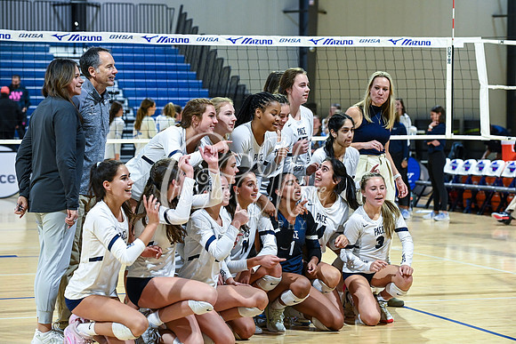 4A GHSA State Volleyball Champions, Pace Academy, in a comeback 3-2 win over Lovett at the Champions Center in LakePoint Sports Complex
