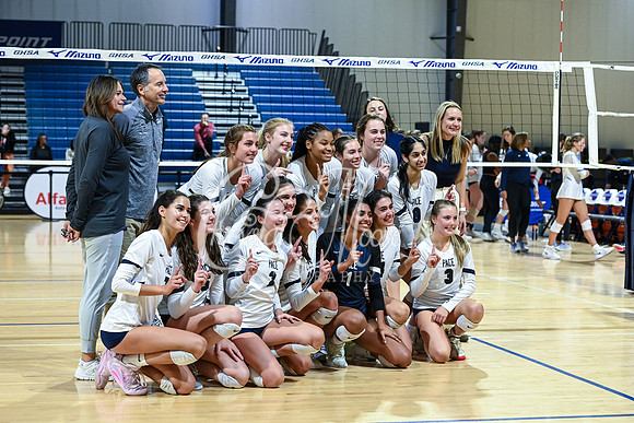 4A GHSA State Volleyball Champions, Pace Academy, in a comeback 3-2 win over Lovett at the Champions Center in LakePoint Sports Complex