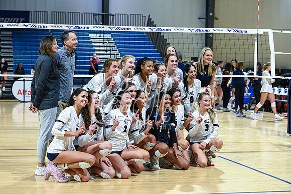 4A GHSA State Volleyball Champions, Pace Academy, in a comeback 3-2 win over Lovett at the Champions Center in LakePoint Sports Complex