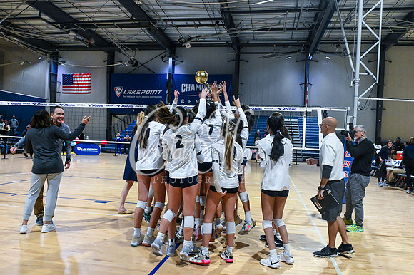 4A GHSA State Volleyball Champions, Pace Academy, in a comeback 3-2 win over Lovett at the Champions Center in LakePoint Sports Complex
