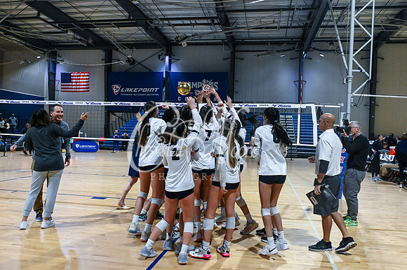 4A GHSA State Volleyball Champions, Pace Academy, in a comeback 3-2 win over Lovett at the Champions Center in LakePoint Sports Complex