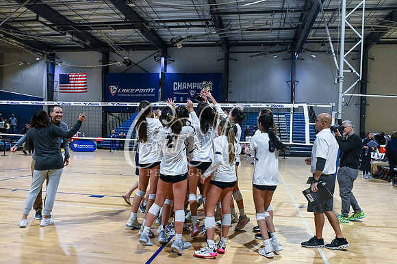 4A GHSA State Volleyball Champions, Pace Academy, in a comeback 3-2 win over Lovett at the Champions Center in LakePoint Sports Complex