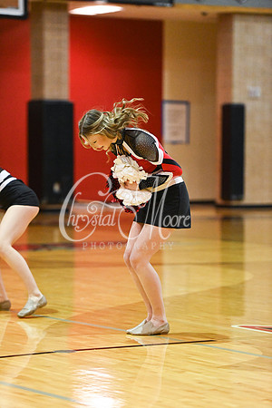 Allatoona Dance Team during Allatoona Varsity Basketball vs Pope