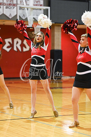 Allatoona Dance Team during Allatoona Varsity Basketball vs Pope