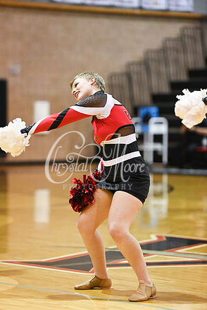 Allatoona Dance Team during Allatoona Varsity Basketball vs Pope