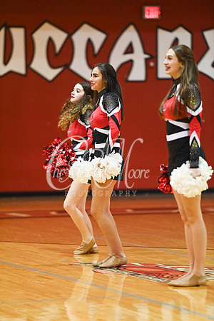 Allatoona Dance Team during Allatoona Varsity Basketball vs Pope