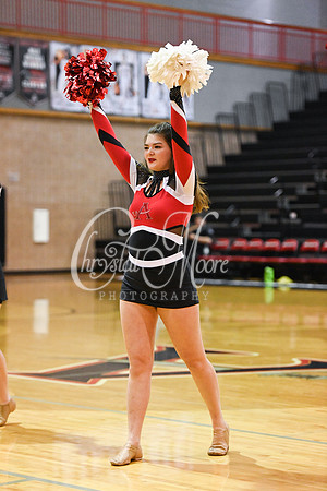 Allatoona Dance Team during Allatoona Varsity Basketball vs Pope