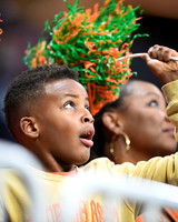 Florida A&M University fan celebrating at the Celebration Bowl game on December 16, 2023