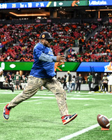 Fan attempting Field Goal kick for Allstate during the Celebration Bowl Game on December 16, 2023