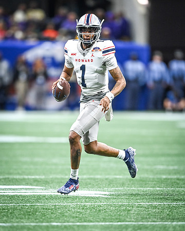 Howard University Quarterback Quinton Williams (1) during Celebration Bowl game on December 16, 2023