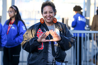 Delta Sigma Theta entering the Band of the Year competition on December 15, 2023