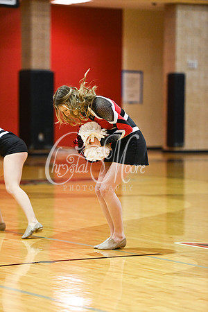 Allatoona Dance Team during Allatoona Varsity Basketball vs Pope