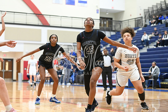 6A Marietta vs 6A North Paulding during Region 5 semi-finals girls basketball tournament