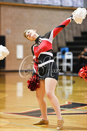 Allatoona Dance Team during Allatoona Varsity Basketball vs Pope
