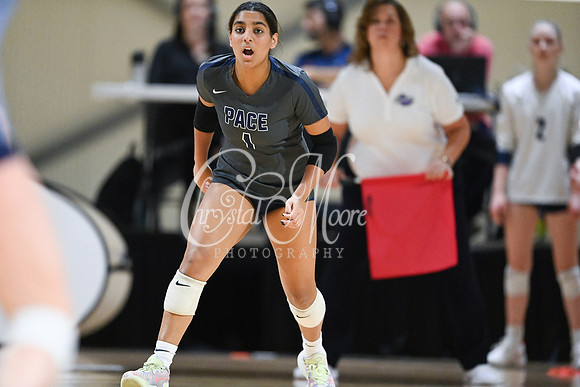 Pace Academy vs Gordon Lee High School during 2021 GHSA State 2A-1A Public Volleyball State Championship