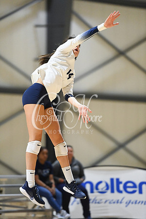 Pace Academy vs Gordon Lee High School during 2021 GHSA State 2A-1A Public Volleyball State Championship