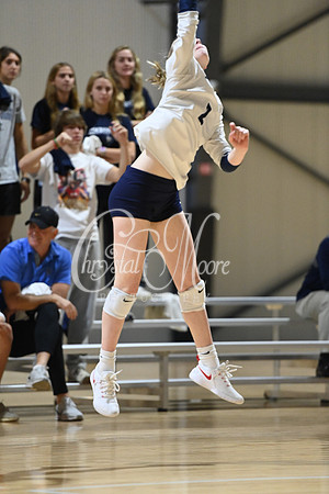 Pace Academy vs Gordon Lee High School during 2021 GHSA State 2A-1A Public Volleyball State Championship