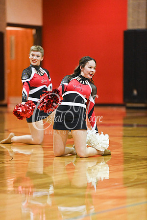 Allatoona Dance Team during Allatoona Varsity Basketball vs Pope