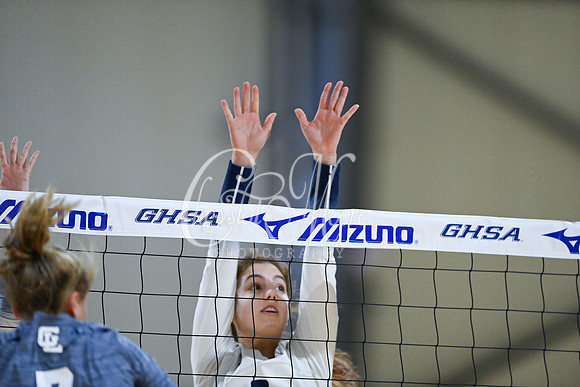 Pace Academy vs Gordon Lee High School during 2021 GHSA State 2A-1A Public Volleyball State Championship