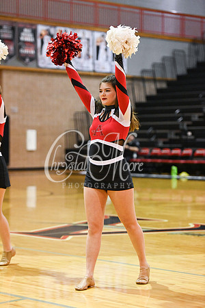 Allatoona Dance Team during Allatoona Varsity Basketball vs Pope