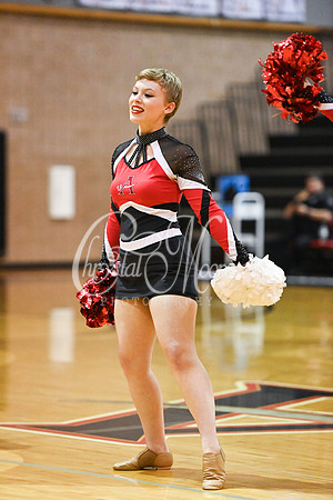 Allatoona Dance Team during Allatoona Varsity Basketball vs Pope