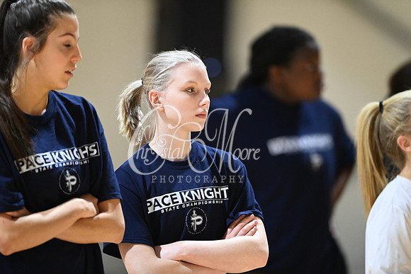 Pace Academy vs Gordon Lee High School during 2021 GHSA State 2A-1A Public Volleyball State Championship