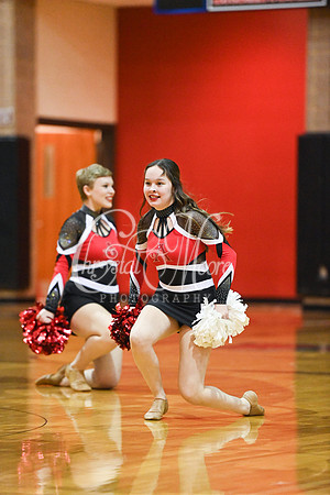Allatoona Dance Team during Allatoona Varsity Basketball vs Pope