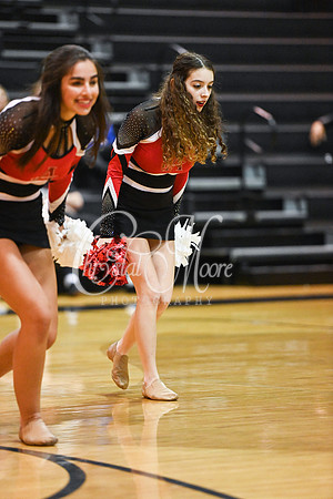 Allatoona Dance Team during Allatoona Varsity Basketball vs Pope