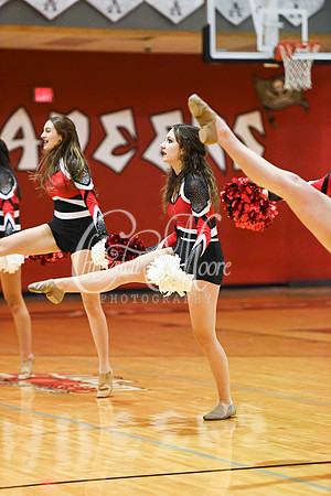 Allatoona Dance Team during Allatoona Varsity Basketball vs Pope