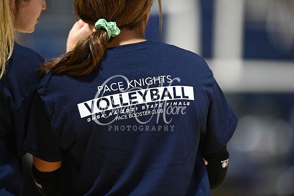 Pace Academy vs Gordon Lee High School during 2021 GHSA State 2A-1A Public Volleyball State Championship