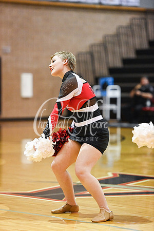 Allatoona Dance Team during Allatoona Varsity Basketball vs Pope