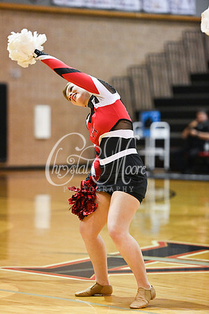 Allatoona Dance Team during Allatoona Varsity Basketball vs Pope