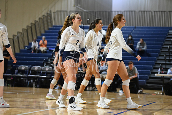 Pace Academy vs Gordon Lee High School during 2021 GHSA State 2A-1A Public Volleyball State Championship