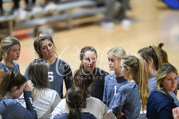 Pace Academy vs Gordon Lee High School during 2021 GHSA State 2A-1A Public Volleyball State Championship