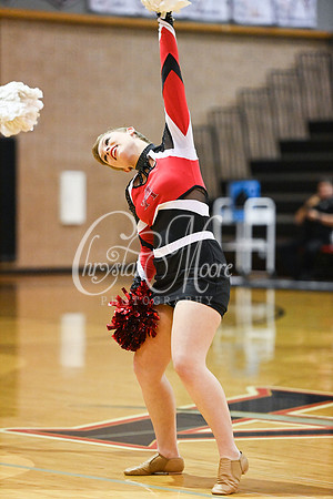 Allatoona Dance Team during Allatoona Varsity Basketball vs Pope