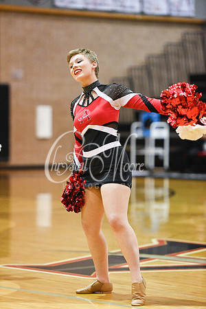 Allatoona Dance Team during Allatoona Varsity Basketball vs Pope